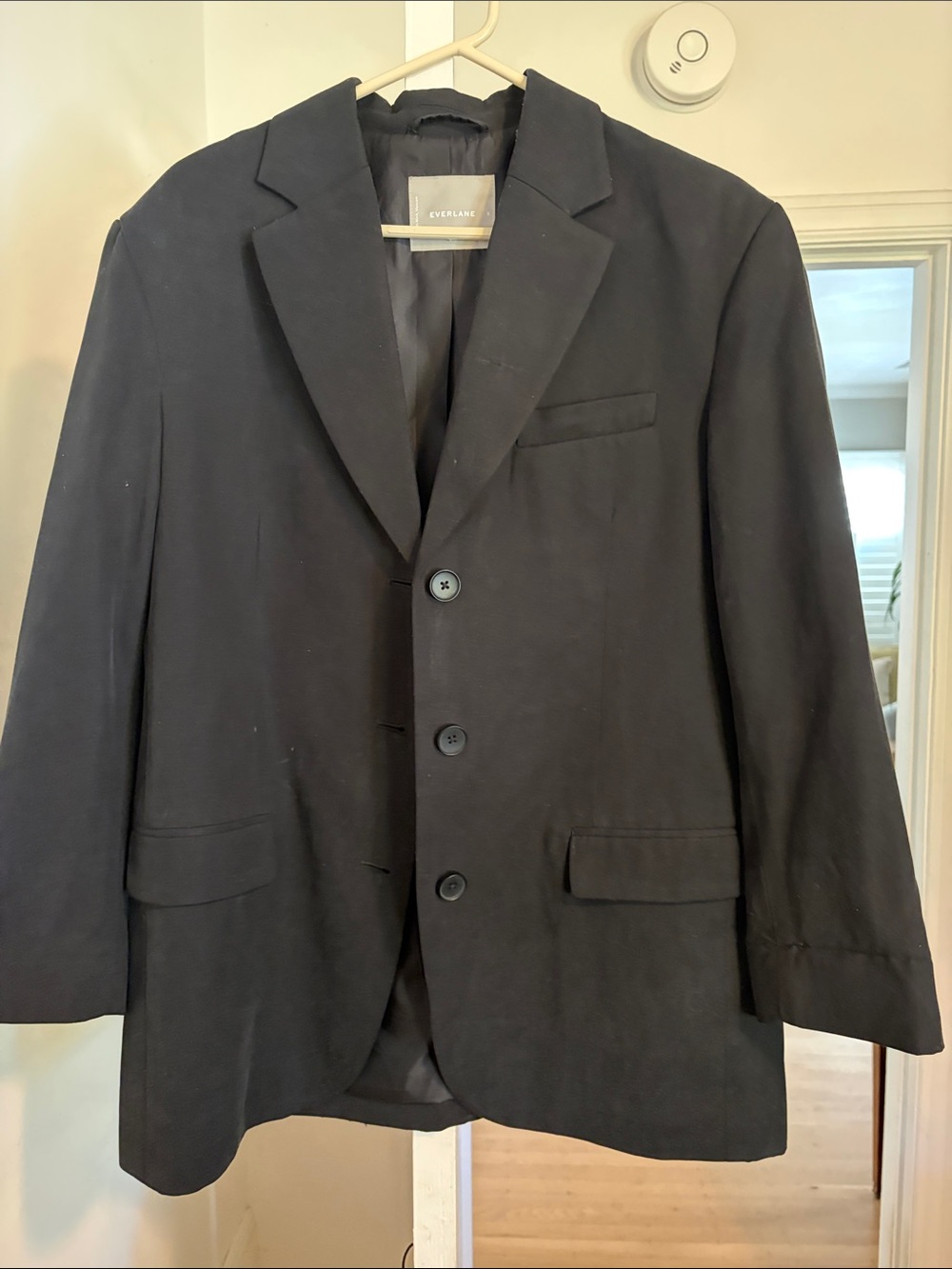 Everlane Black Wool Blazer – Size 8